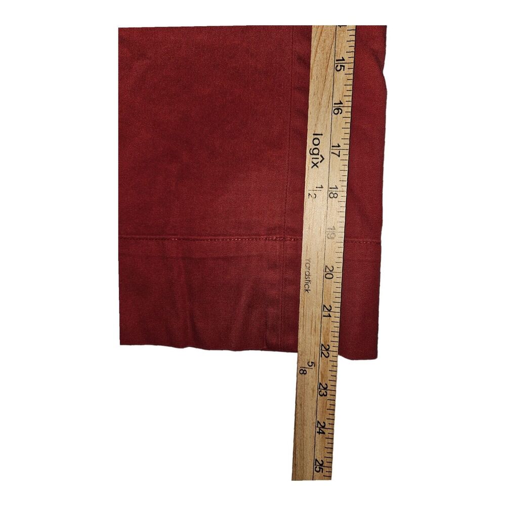 Banana Republic Capri Pants Women's 10 Wide Leg Red Self Tie Casual Workwear - Picture 5 of 10